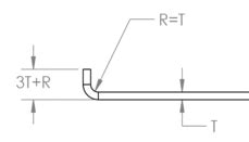 what is the minimum flange length sheet metal|maximum thickness sheet metal bending.